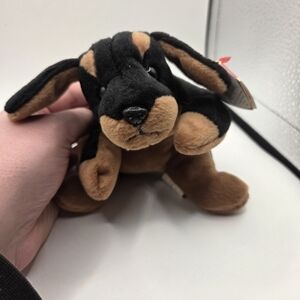 Ty Beanie Baby Doby The Doberman Pinscher Dog - Retired - *Excellent Condition!